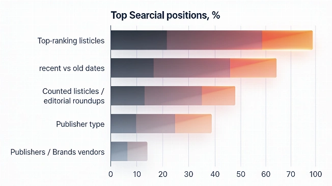 Freshness and Numbers: The Real Drivers of Listicle Rankings FAYFO Media