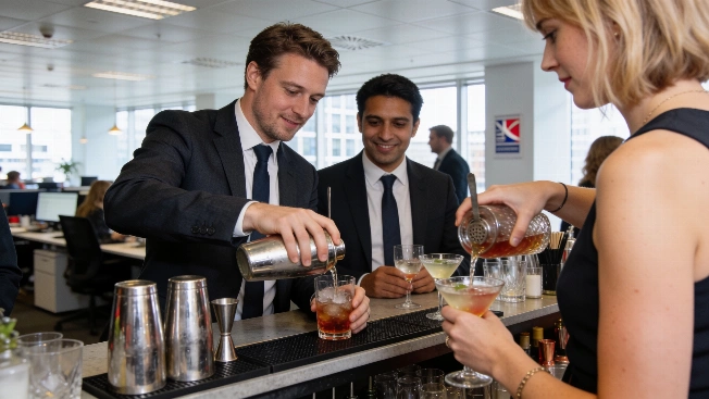 Cocktail Mixing Event Brings Buzz to Google’s London Office FAYFO.com