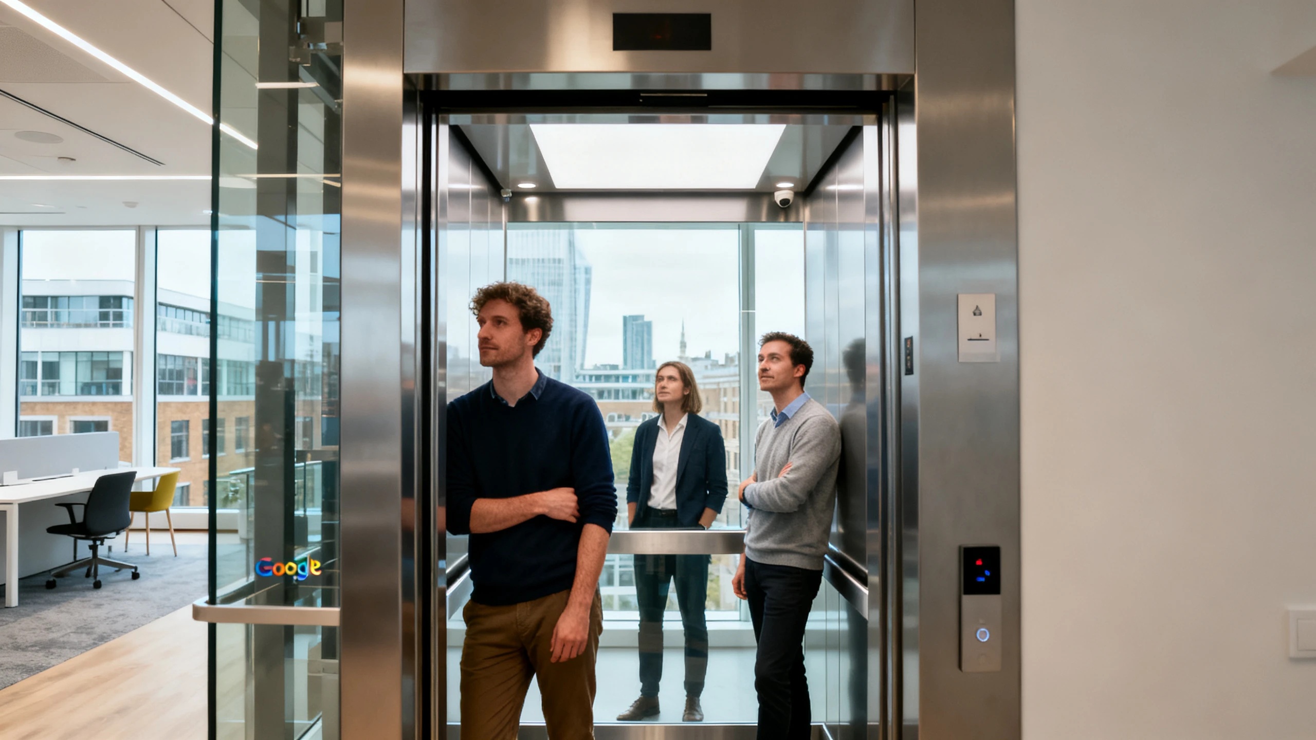 Watch the Google London Office Elevator in Action FAYFO.com